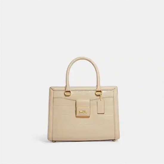 Coach Women Grace Carryall Gold Ivory